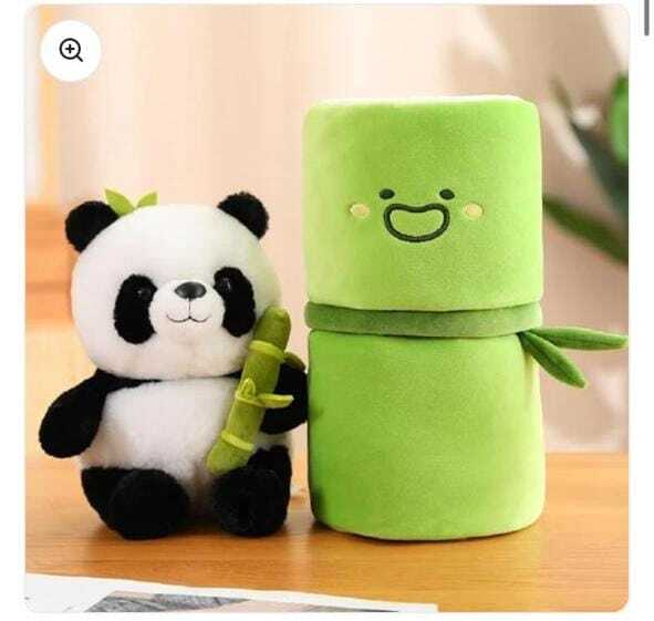 Panda Plush Toy – Soft Cuddly Panda with Bamboo Accessory, Kids & Baby Friendly