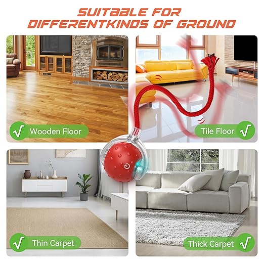 Electric Automatic Cat Ball Toy – Interactive Multicolor Rolling Toy for Cats at Home