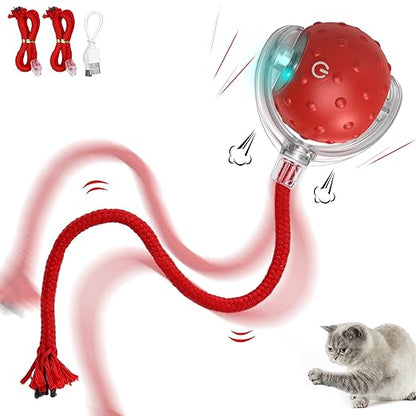 Electric Automatic Cat Ball Toy – Interactive Multicolor Rolling Toy for Cats at Home