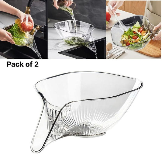 Drain Basket Funnel for Kitchen Sink – Multipurpose Food Strainer & Filter Basket for Washing, Draining & Rinsing