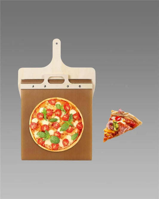 Wooden Pizza Paddle with Smooth Handle – Pizza Peel for Easy Transfer of Pizza, Bread & Pastry Crusts
