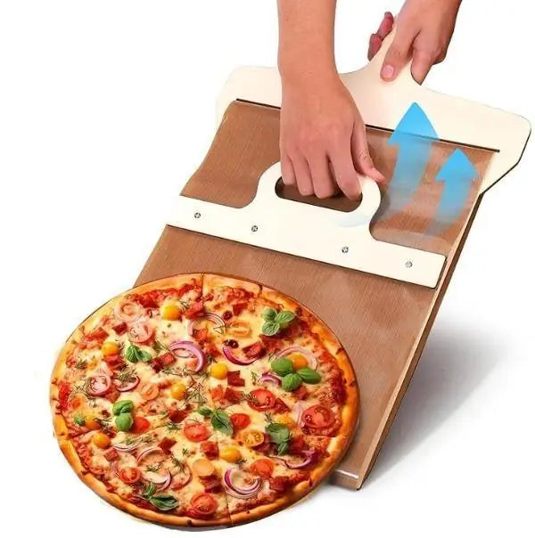 Wooden Pizza Paddle with Smooth Handle – Pizza Peel for Easy Transfer of Pizza, Bread & Pastry Crusts