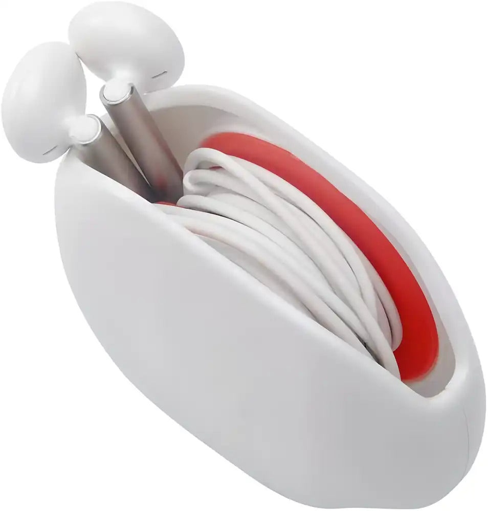 Automatic Cord Winder & Cable Organizer | Retractable Earphone, USB & Charging Cable Storage Case | Tangle-Free Wire Management Box