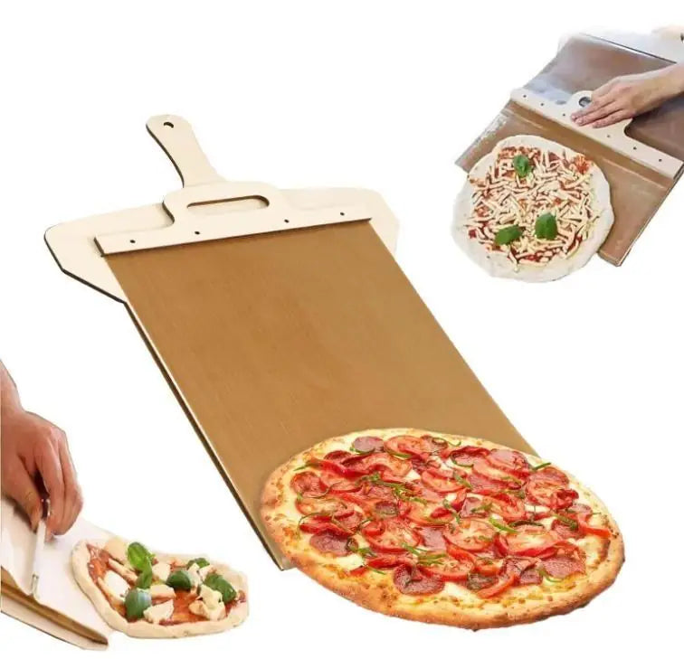 Wooden Pizza Paddle with Smooth Handle – Pizza Peel for Easy Transfer of Pizza, Bread & Pastry Crusts