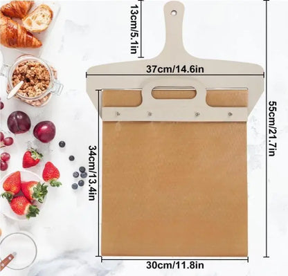 Wooden Pizza Paddle with Smooth Handle – Pizza Peel for Easy Transfer of Pizza, Bread & Pastry Crusts