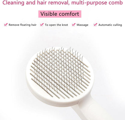 Pet Hair Removal Brush for Dogs & Cats | Reusable Self-Cleaning Lint Remover for Sofa, Carpet, Bed & Car Seat | Easy to Use & Eco-Friendly Fur Cleaner Tool