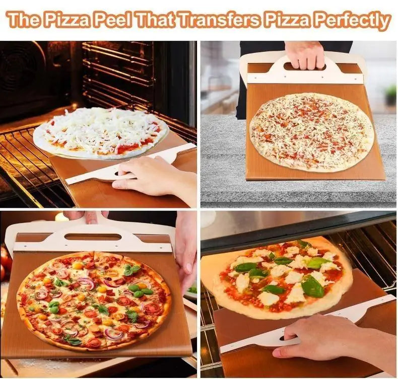 Wooden Pizza Paddle with Smooth Handle – Pizza Peel for Easy Transfer of Pizza, Bread & Pastry Crusts