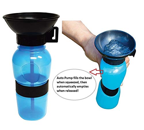 Pet Sipper Portable Aqua Fresh Water Pump Bowl Bottle Mug Cup for Pets | 2-in-1 Leak-Proof Travel Water Dispenser for Dogs & Cats | Easy to Use, Lightweight & Eco-Friendly Pet Hydration Bottle