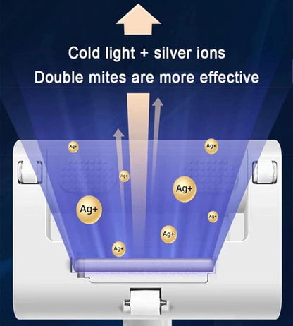 Portable Handheld Dust & Mite Remover – Wireless Rechargeable Vacuum Cleaner with Dust Suction Brush