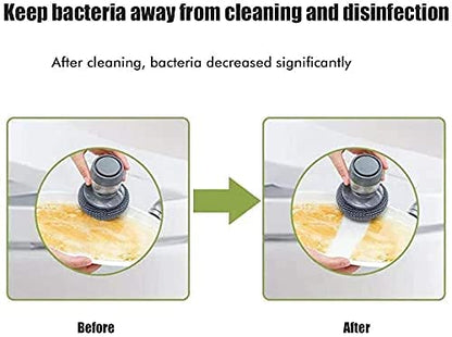 Soap Dispensing Dish Brush – Pressing Cleaning Brush with Built-in Liquid Storage for Dishes, Pots, and Kitchen Cleaning