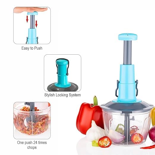 Manual Fruit and Vegetable Chopper – Handheld Kitchen Cutter & Dicer for Quick Food Prep