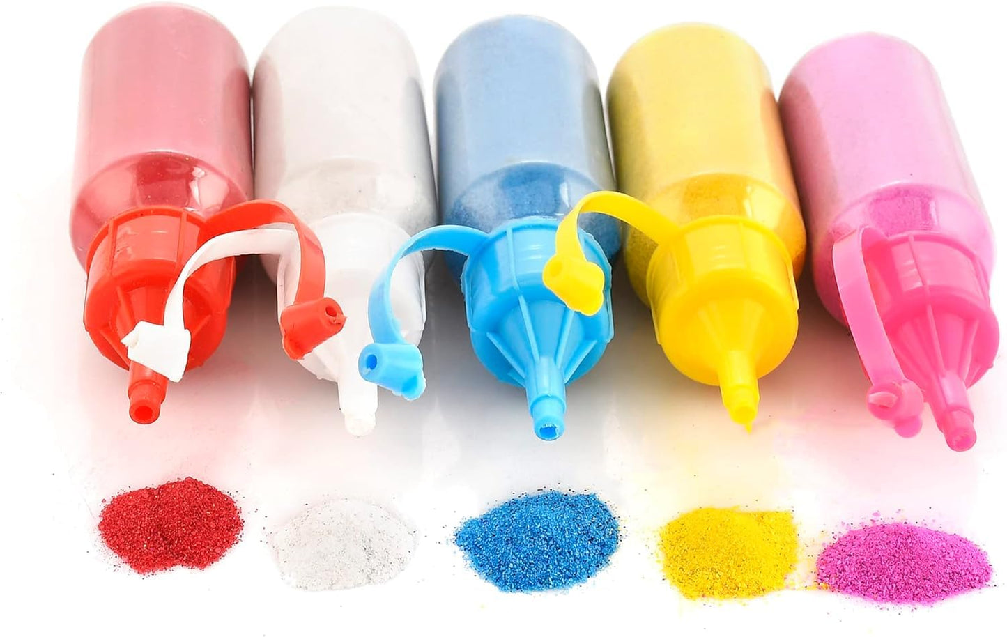 Rangoli Colour Powder Bottles – Pack of 10 (40gm Each) | Decorative Rangoli Powder for Diwali, Navratri, Pongal, Puja & Festival