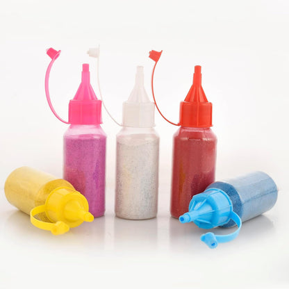 Rangoli Colour Powder Bottles – Pack of 10 (40gm Each) | Decorative Rangoli Powder for Diwali, Navratri, Pongal, Puja & Festival