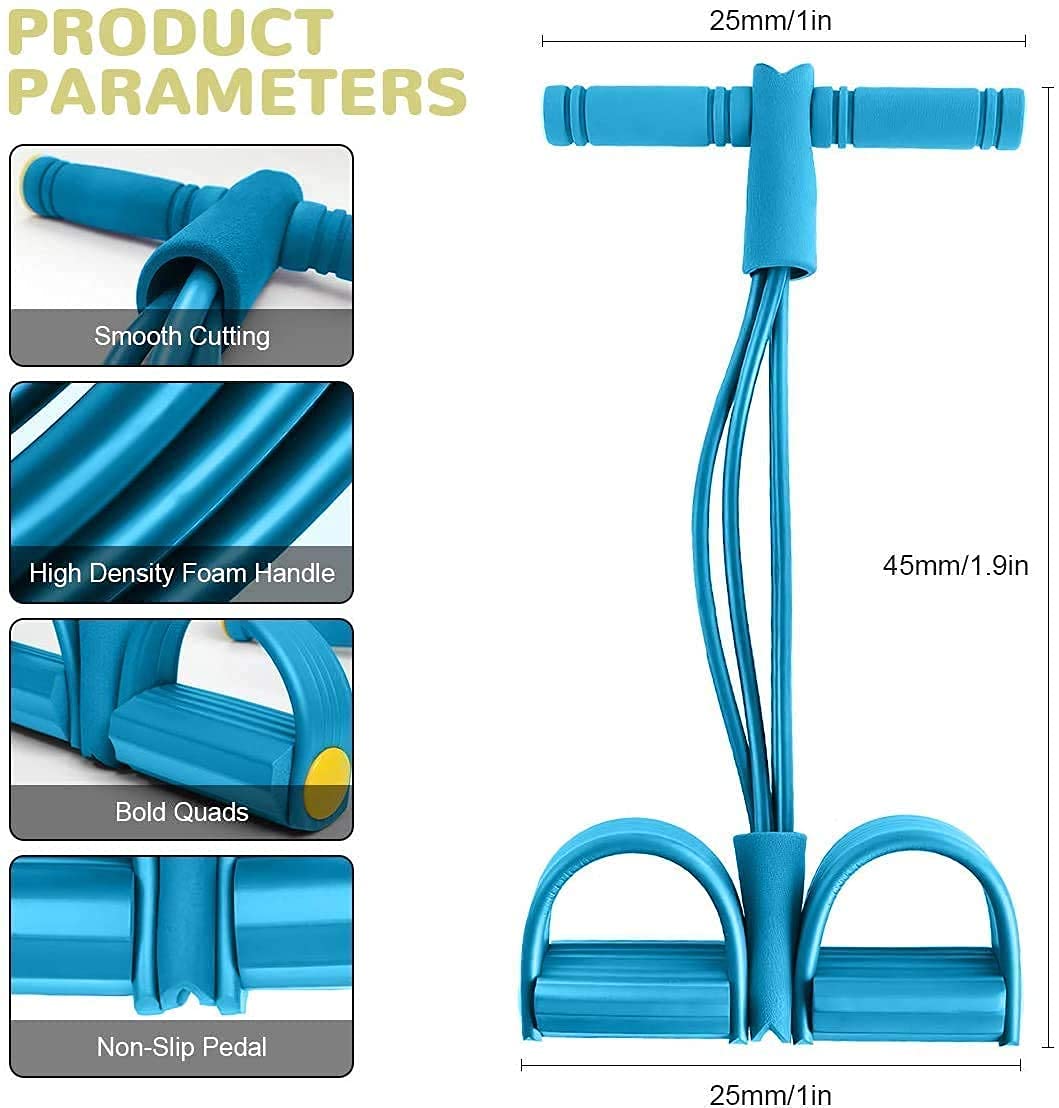 Yoga Pedal Puller Resistance Band – Portable Fitness Equipment for Home, Office & Travel | Full Body Workout, Yoga & Pilates Training