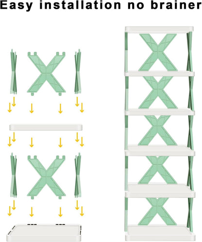 Plastic 4-Layer Foldable Shoe Rack – Multi-Color Storage Organizer for Shoes, Slippers & Home Essentials