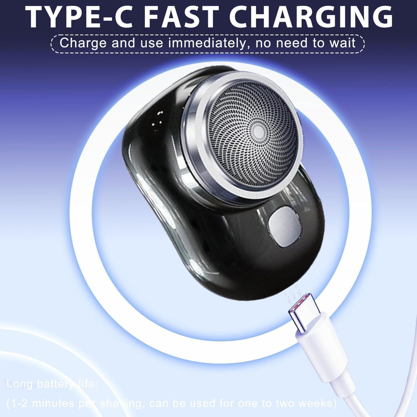 Mini-Shave Portable Electric Shaver – 2023 Upgrade Compact Razor for Men