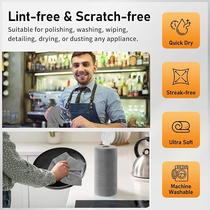 Kitchen Cleaning High Friction Wash Cloth – Multi-Purpose Scrubbing Towel for Dishes, Utensils & Countertops