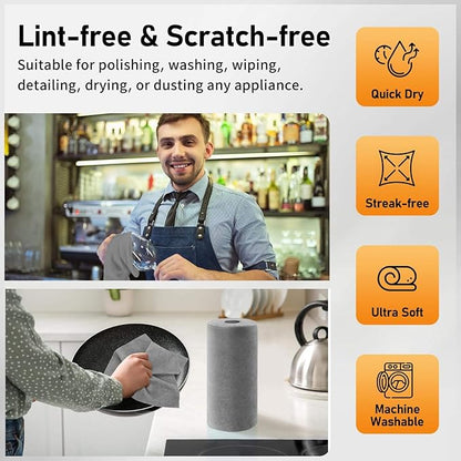 Kitchen Cleaning High Friction Wash Cloth – Multi-Purpose Scrubbing Towel for Dishes, Utensils & Countertops