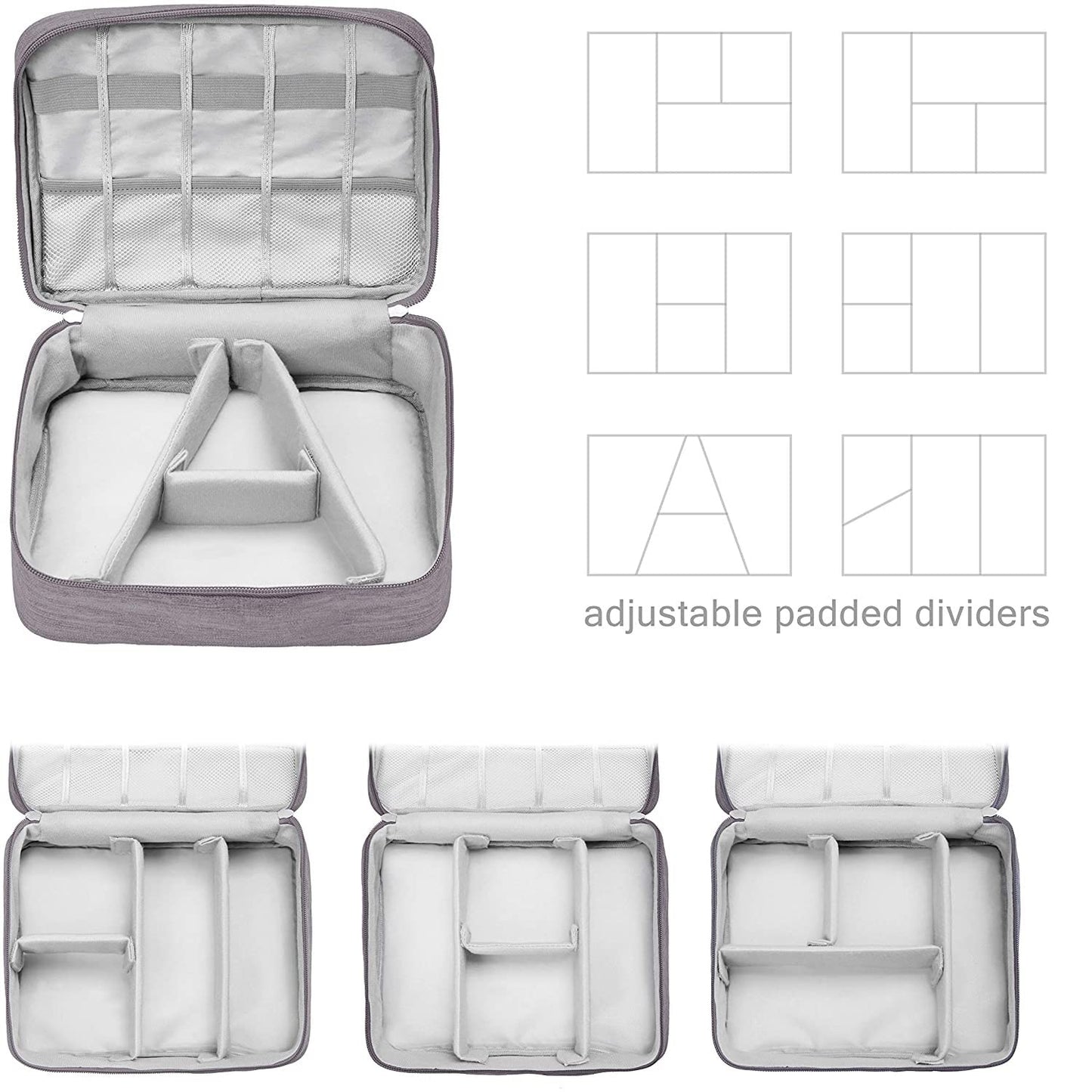 Universal Travel Gadget Organizer Bag – Compact Cable Storage Pouch for Cords, Chargers, Power Bank, Plug & Accessories