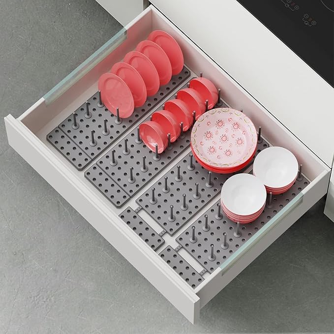 Kitchen Cupboard & Drawer Organizer – Pegboard Tray for Cabinets, Utensils & Kitchen Accessories