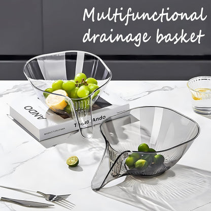 Drain Basket Funnel for Kitchen Sink – Multipurpose Food Strainer & Filter Basket for Washing, Draining & Rinsing