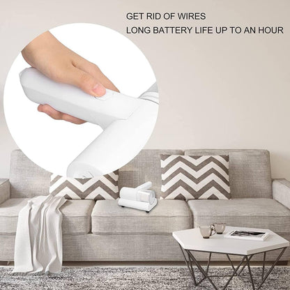 Portable Handheld Dust & Mite Remover – Wireless Rechargeable Vacuum Cleaner with Dust Suction Brush