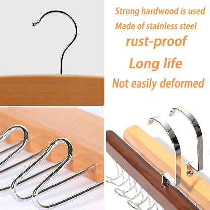 Hanger Anti-Slip Multipurpose Belt Organizer for Shawls, Purses, Scarves & Ties | Round Hook Design for Closet Storage