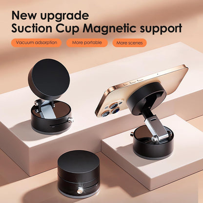 Vacuum Magnetic Suction Phone Holder – Universal Car Mount for Smartphones