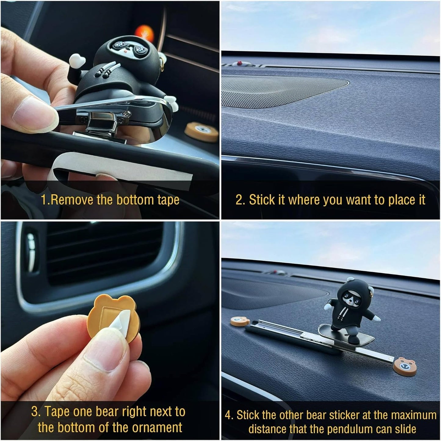 Car Dashboard Decorative Showpiece – Elegant & Compact Ornament for Car Interior, Office Table & Home Décor (Multicolor)