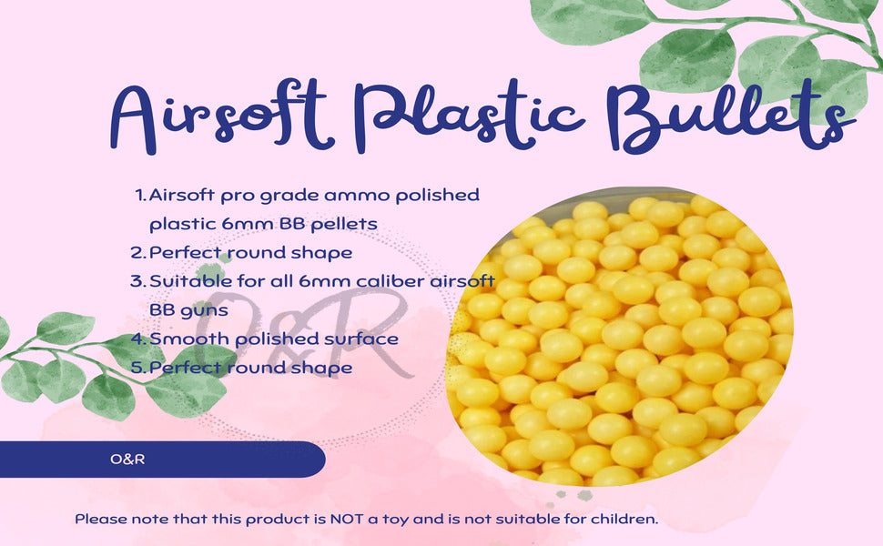 Action Force Toy Gun – Safe Plastic Bullets, Black & Yellow