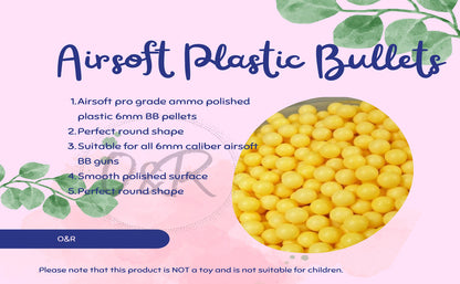 Action Force Toy Gun – Safe Plastic Bullets, Black & Yellow