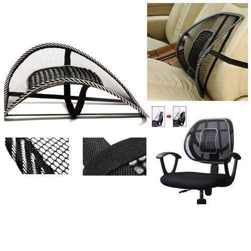 Car Back Seat Supporter Lumbar Chair | Ergonomic Cushion for Lumbar Support & Comfortable Driving | Adjustable & Breathable for All Cars