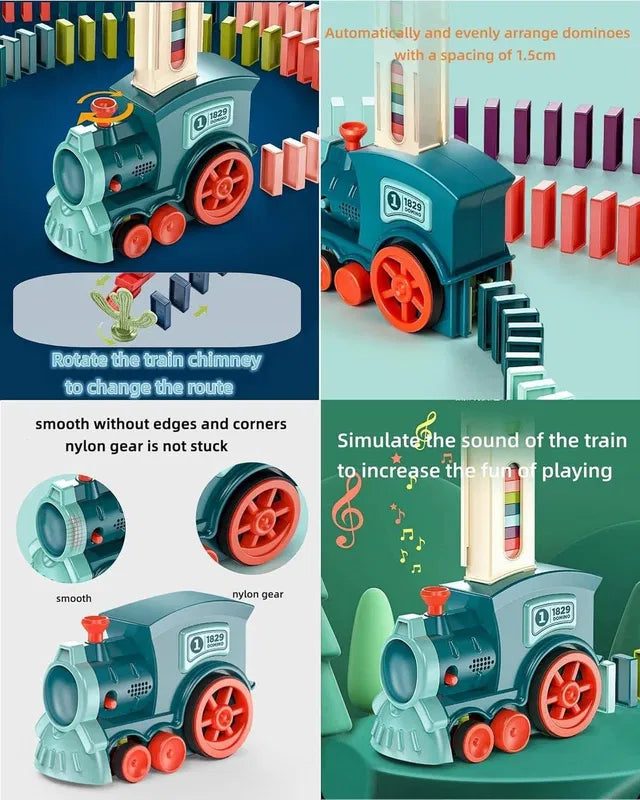 Train Toy Domino Set for Kids – BPA-Free Plastic, Fun Sound Effects, Educational Play