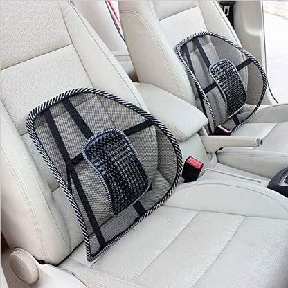 Car Back Seat Supporter Lumbar Chair | Ergonomic Cushion for Lumbar Support & Comfortable Driving | Adjustable & Breathable for All Cars