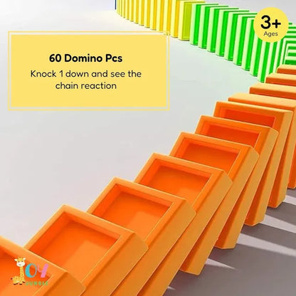 Train Toy Domino Set for Kids – BPA-Free Plastic, Fun Sound Effects, Educational Play