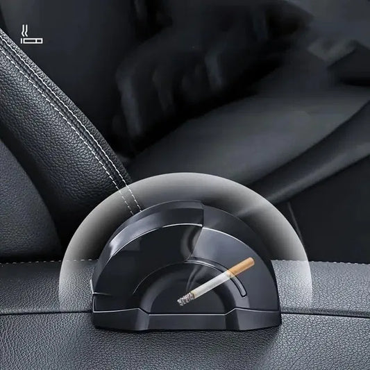 Portable Car Ashtray with Lid – Smokeless Car Cigarette Ash Tray with LED Light