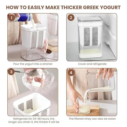 Multifunctional Yogurt Filter with Fine Mesh Strainer – Kitchen Tool for Homemade Yogurt, Cheese, and Nut Milk