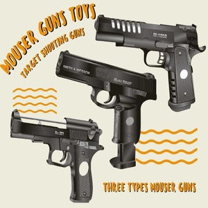 Action Force Toy Gun – Safe Plastic Bullets, Black & Yellow