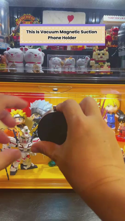 Vacuum Magnetic Suction Phone Holder – Universal Car Mount for Smartphones